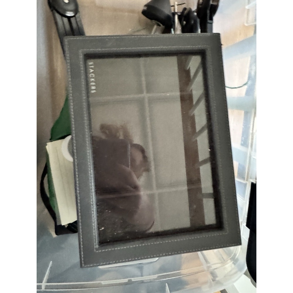 Stackers From The Container Store Large 2 Sectioned Gray Jewelry Storage Box